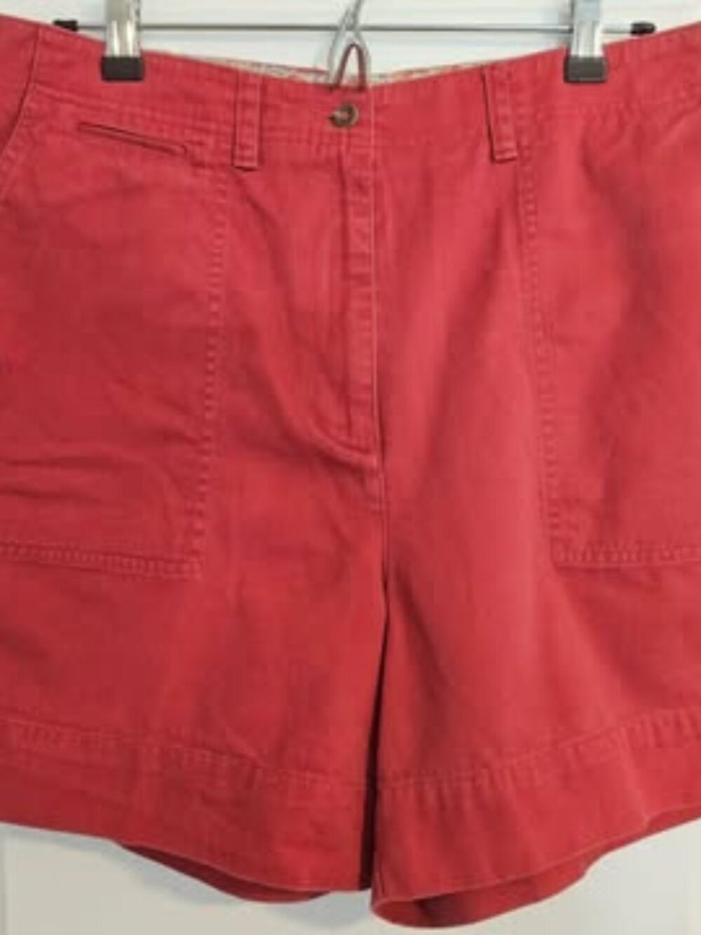 Lauren Ralph Lauren 100% Cotton Shorts in Rich Red Color